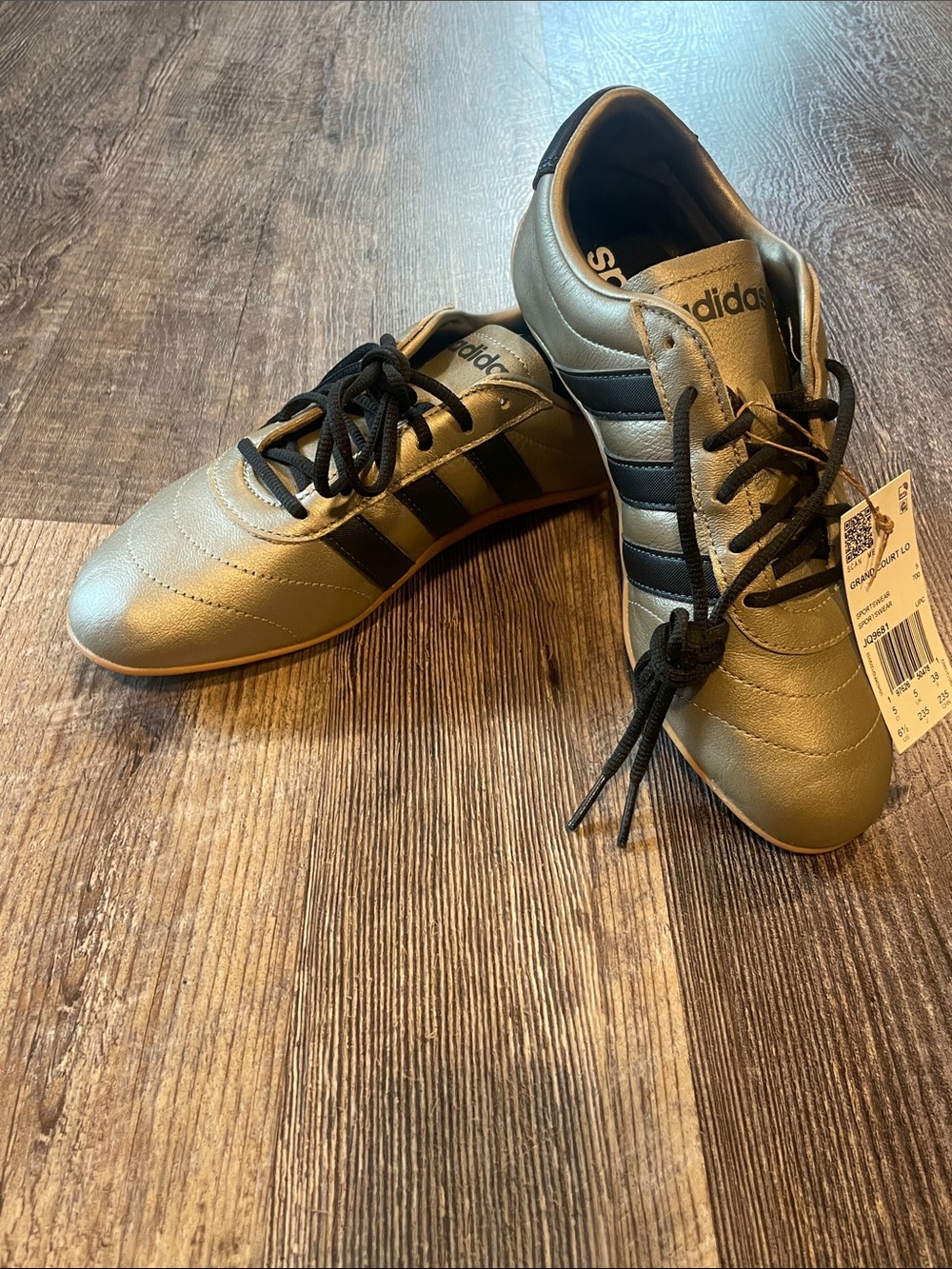 adidas Men’s Metallic Gold & Black Athletic Shoes